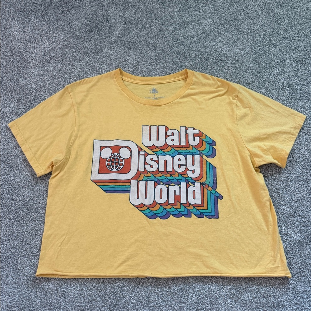 Walt Disney World Yellow Tshirt L